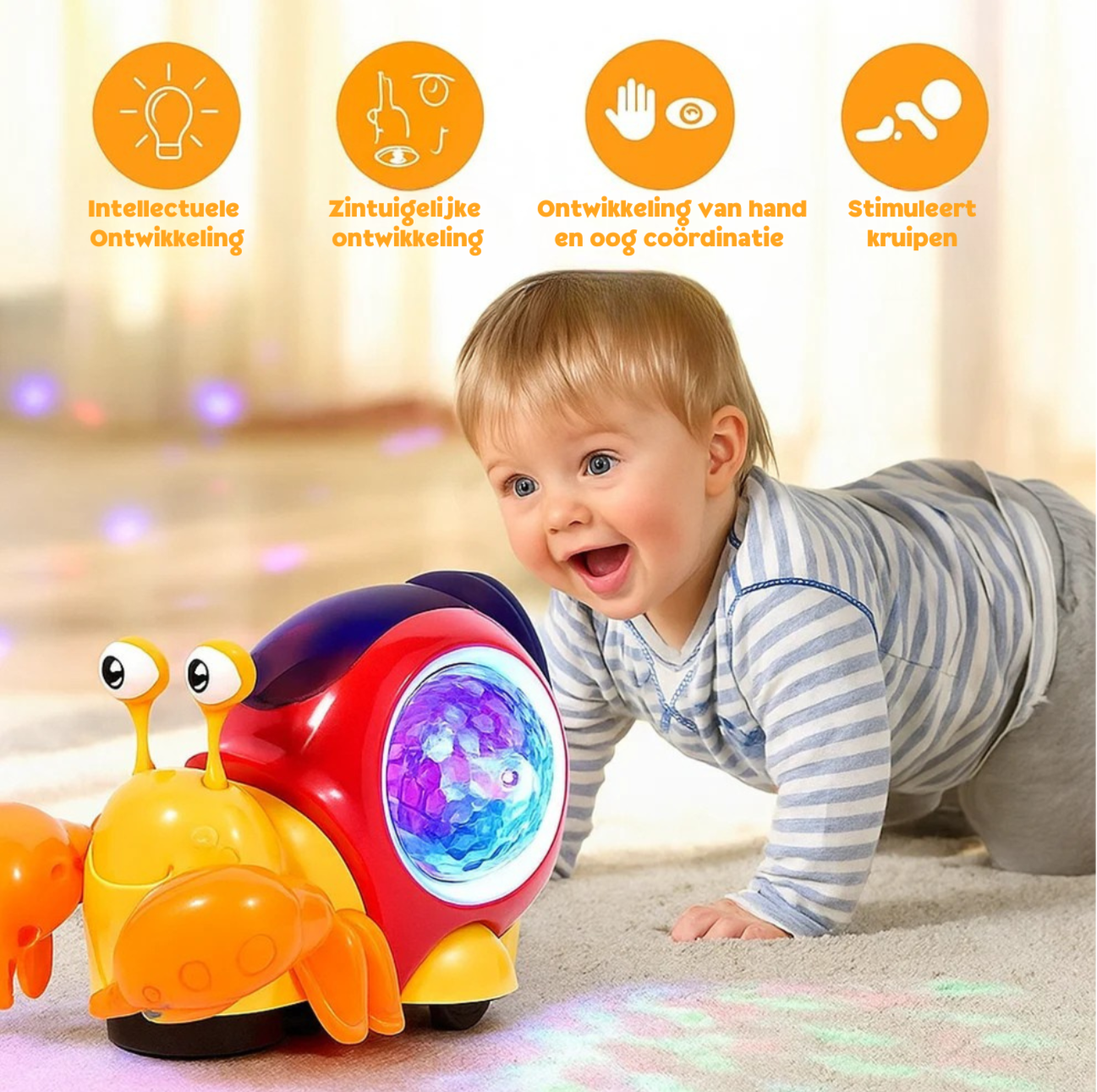 Interactieve Dansende Slak – Muziek, Licht & Beweging voor Kinderen